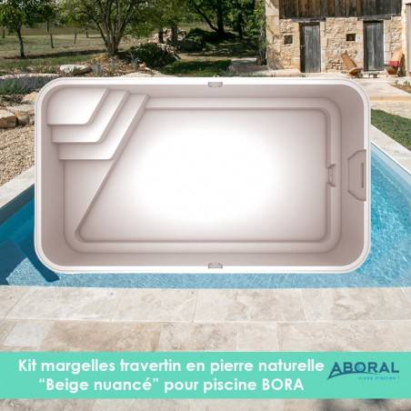 Margelles en travertin...