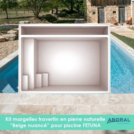 Margelles en travertin...