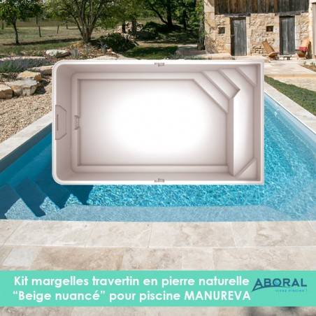Margelles en travertin...