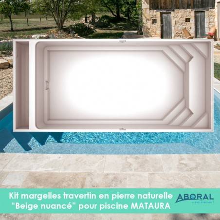 Margelles en travertin...