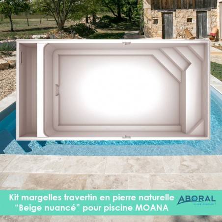 Margelles en travertin...