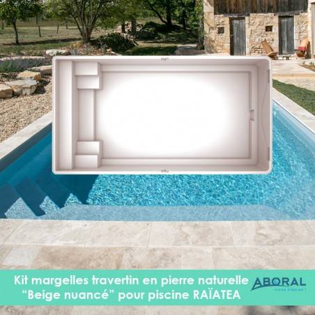 Margelles en travertin...