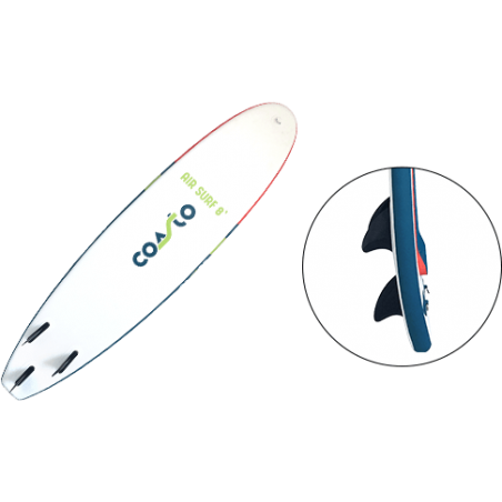Coasto Air Surf 8’ ailerons fixes
