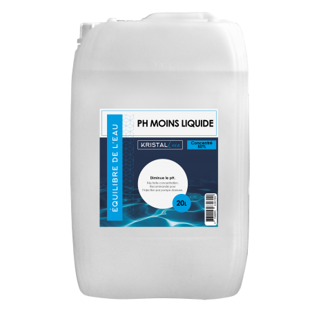 pH Minus liquide concentré Kristal Care 20L