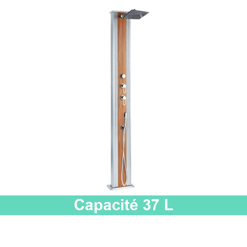 Douches solaires en aluminium, économie et durable