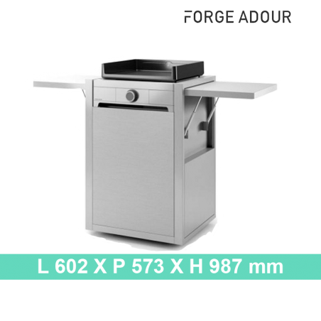 Chariot Modern Inox fermé 45
