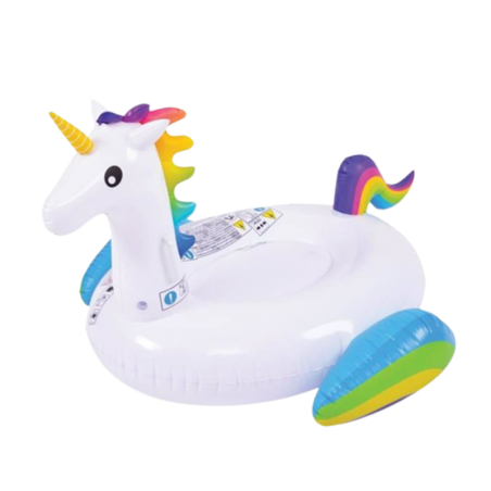 Bouée matelas Licorne colorée