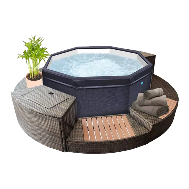 Tapis de protection rond pour jacuzzi, 198,1 cm, pour extérieur et